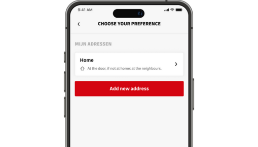 Set your delivery preference Set your delivery preference