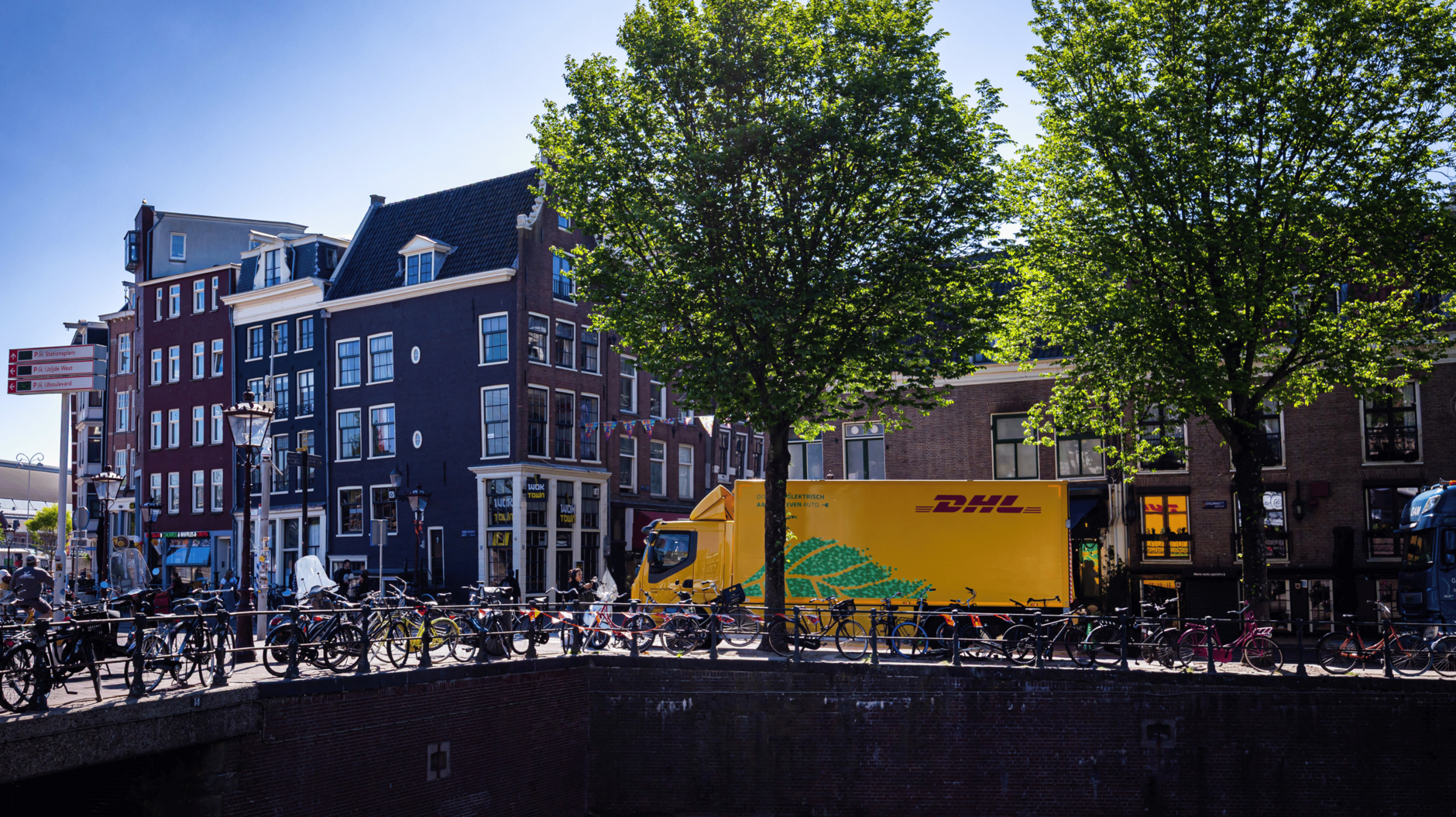 DHL business transport in Amsterdam